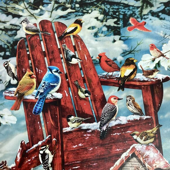 Cobble Hill “Adirondack Birds” 1000+ Piece Premium Jigsaw Puzzle Random Cut Wint - Picture 2 of 9